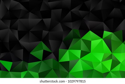 Light Green vector polygonal template. Colorful illustration in abstract style with gradient. Brand-new design for your business.