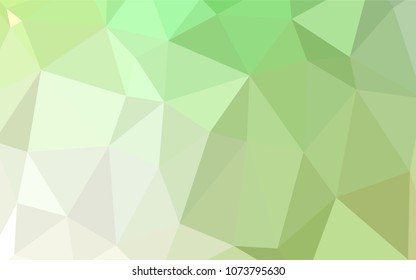 Light Green vector polygonal template. Shining colored illustration in a new style. A new texture for your design.