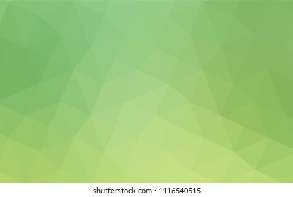Light Green vector polygonal template. A completely new color illustration in a  polygonal style. The template for cell phone's backgrounds.