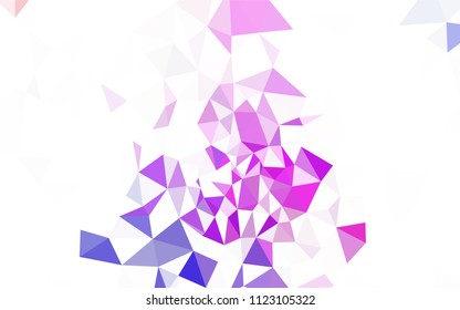 Light Green vector polygonal template. Shining polygonal illustration, which consist of triangles. Template for cell phone's backgrounds.