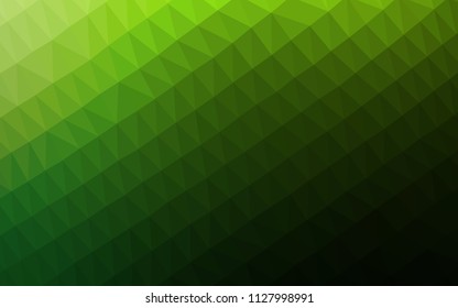 Light Green vector polygonal template. Geometric illustration in Origami style with gradient.  Brand new design for your business.