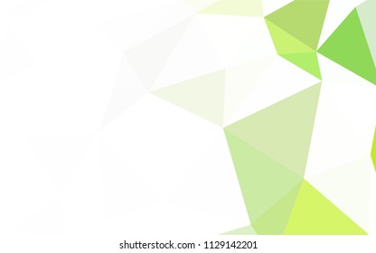 Light Green vector polygonal template. A sample with polygonal shapes. Pattern for a brand book's backdrop.
