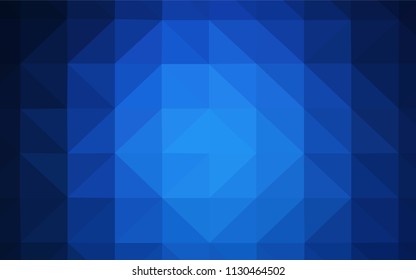 Light Green vector polygonal template. Shining polygonal illustration, which consist of triangles. Polygonal design for your web site.