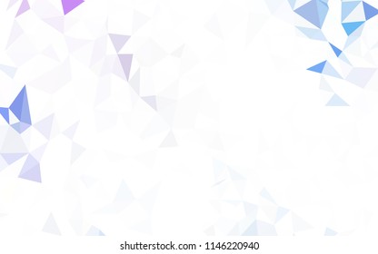Light Green vector polygonal template. Creative illustration in halftone style with triangles. A completely new design for your leaflet.