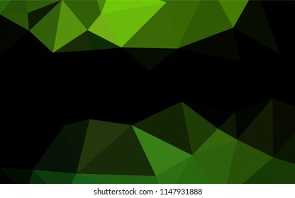 Light Green vector polygonal template. A completely new color illustration in a vague style. Brand new style for your business design.