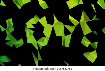 Light Green vector polygonal template. Colorful illustration in abstract style with gradient. The elegant pattern can be used as part of a brand book.