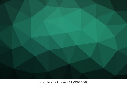 Light Green vector polygonal template. A vague abstract illustration with gradient. The template can be used as a background for cell phones.