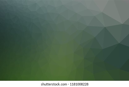 Light Green vector polygonal template. A completely new color illustration in a vague style. Brand new style for your business design.