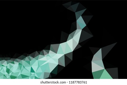 Light Green vector polygonal template. A completely new color illustration in a vague style. A new texture for your design.