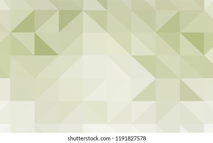 Light Green vector polygonal template. Geometric illustration in Origami style with gradient.  Best triangular design for your business.