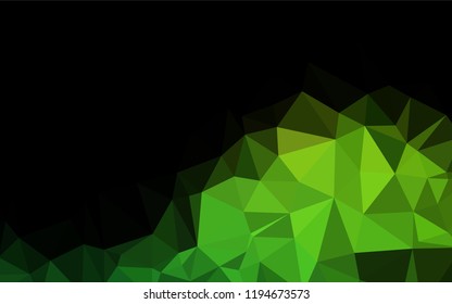 Light Green vector polygonal template. Geometric illustration in Origami style with gradient.  The completely new template can be used for your brand book.