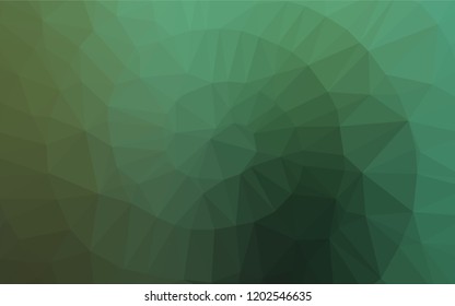 Light Green vector polygonal template. An elegant bright illustration with gradient. The polygonal design can be used for your web site.