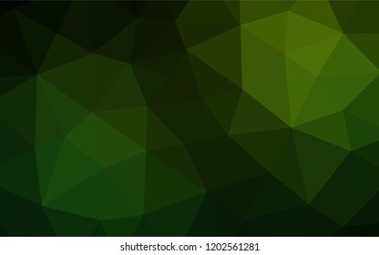 Light Green vector polygonal template. Creative geometric illustration in Origami style with gradient. The best triangular design for your business.