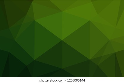Light Green vector polygonal template. Shining colored illustration in a Brand new style. A completely new design for your business.