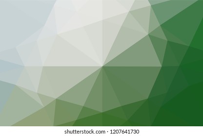 Light Green vector polygonal template. Creative illustration in halftone style with gradient. The template can be used as a background for cell phones.