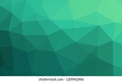 Light Green vector polygonal template. A sample with polygonal shapes. The polygonal design can be used for your web site.