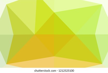 Light Green vector polygonal template. Shining colored illustration in a Brand new style. The best triangular design for your business.