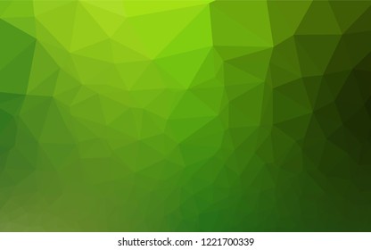 Light Green vector polygonal template. Colorful illustration in abstract style with gradient. The elegant pattern can be used as part of a brand book.