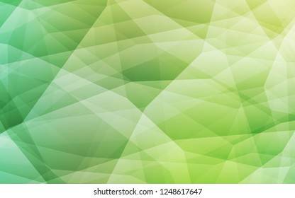 Light Green vector polygonal template. Elegant bright polygonal illustration with gradient. New template for your brand book.