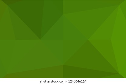 Light Green vector polygonal template. Colorful illustration in abstract style with gradient. The elegant pattern can be used as part of a brand book.