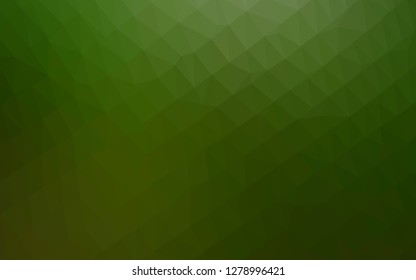 Light Green vector polygonal template. Triangular geometric sample with gradient.  Completely new template for your business design.