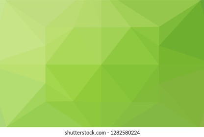 Light Green vector polygonal template. Shining colored illustration in a Brand new style. The elegant pattern can be used as part of a brand book.