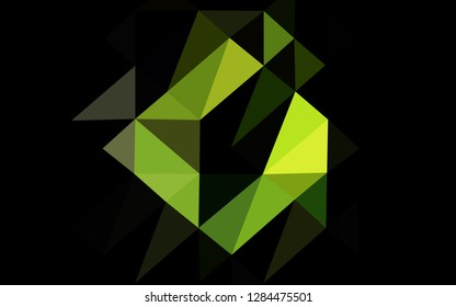 Light Green vector polygonal template. A vague abstract illustration with gradient. Completely new template for your business design.