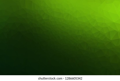 Light Green vector polygonal template. A vague abstract illustration with gradient. New texture for your design.