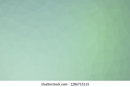 Light Green vector polygonal template. Colorful illustration in abstract style with gradient. New texture for your design.