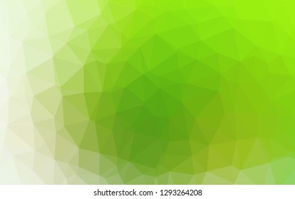 Light Green vector polygonal template. Shining colored illustration in a Brand new style. New texture for your design.