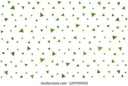 Light Green vector  polygonal template. Modern abstract illustration with triangles. Textured pattern for your backgrounds.