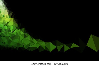 Light Green vector polygonal template. A vague abstract illustration with gradient. Brand new style for your business design.