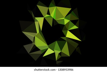 Light Green vector polygonal template. Modern geometrical abstract illustration with gradient. Brand new design for your business.