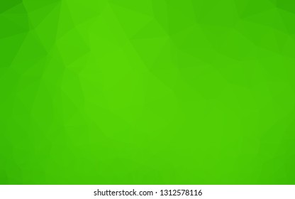 Light Green vector polygonal template. Colorful illustration in abstract style with gradient. Triangular pattern for your business design.
