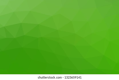 Light Green vector polygonal template. Glitter abstract illustration with an elegant design. Brand new style for your business design.