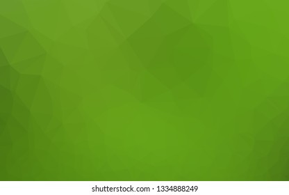 Light Green vector polygonal template. Creative illustration in halftone style with gradient. Template for your brand book.