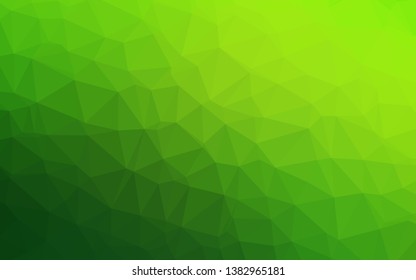 Light Green vector polygonal template. A sample with polygonal shapes. Elegant pattern for a brand book.