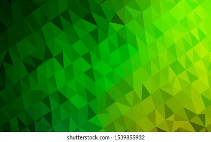 Light Green vector polygonal template. A sample with polygonal shapes. Brand new style for your business design.