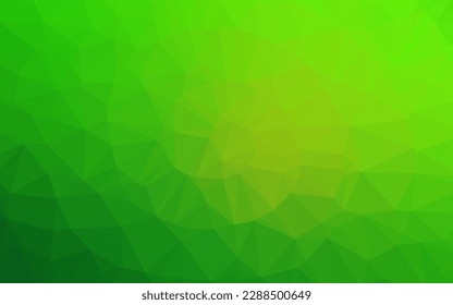 Hellgrüne Vektorgrafik-Vorlage. Geometrische Abbildung im Origami-Stil mit Farbverlauf. Neuer Stil für Ihr Business-Design.
