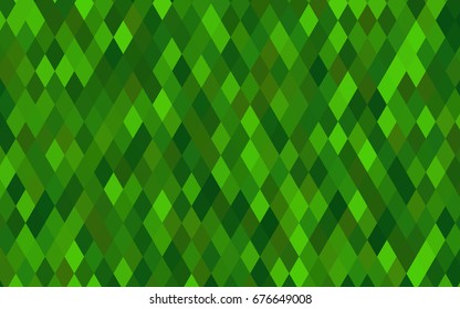 Light Green vector polygonal template. Shining illustration, which consist of triangles. The textured pattern can be used for background.