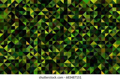 Light Green vector polygonal template. Colorful illustration in abstract style with gradient. The best triangular design for your business.