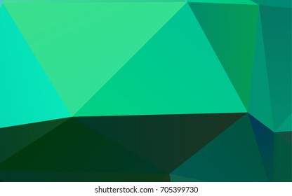 Light Green vector polygonal template. A completely new color illustration in a vague style. The polygonal design can be used for your web site.