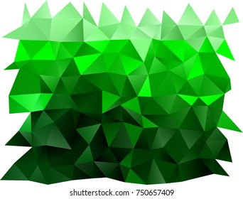 Light Green vector polygonal template. Brand-new colored illustration in blurry style with gradient. The completely new template can be used for your brand book.