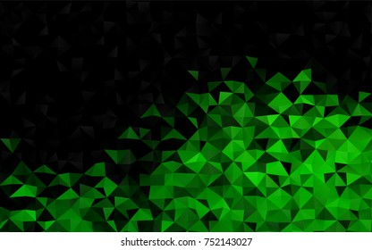 Light Green vector polygonal template. Glitter abstract illustration with an elegant design. The elegant pattern can be used as part of a brand book.