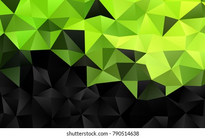 Light Green vector polygonal template. Shining colored illustration in a brand-new style. A new texture for your design.