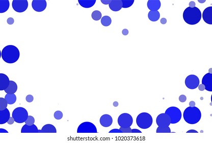 Light Green vector red banner with set of circles, dots. Donuts Background. Creative Design Template. Technological halftone illustration.