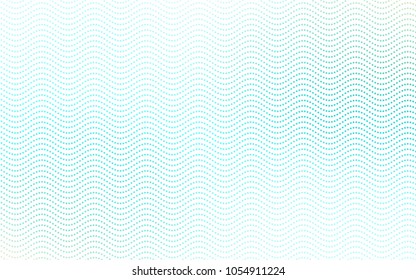 Light Green vector red banner with set of circles, dots. Donuts Background. Creative Design Template. Technological halftone illustration.
