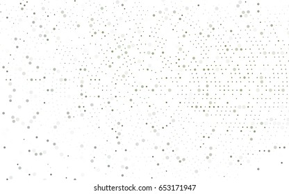 Light Green vector red banner with set of circles, dots. Donuts Background. Creative Design Template. Technological halftone illustration.