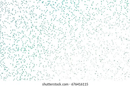 Light Green vector red banner with set of circles, dots. Donuts Background. Creative Design Template. Technological halftone illustration.