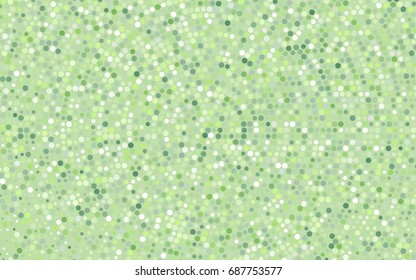 Light Green vector red banner with set of circles, dots. Donuts Background. Creative Design Template. Technological halftone illustration.